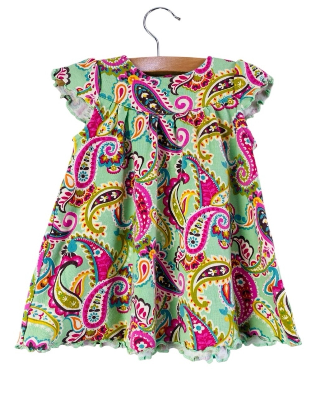 Vera Bradley Titti Fruit Paisley Ruffle Dress Size 6-9M